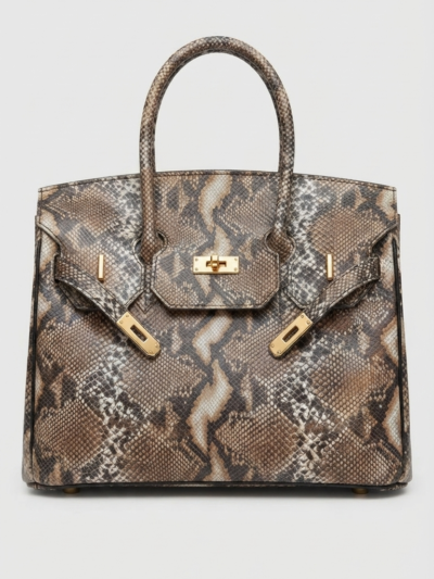 Sac à main de luxe effet python