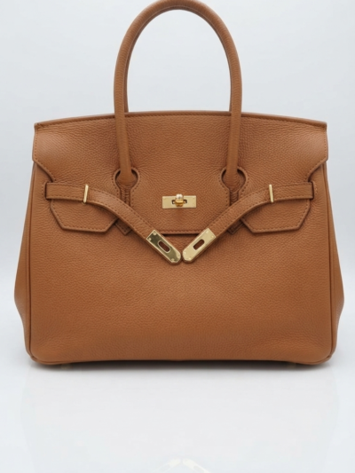 Sac à Main Élégant Façon Cuir - Caramel