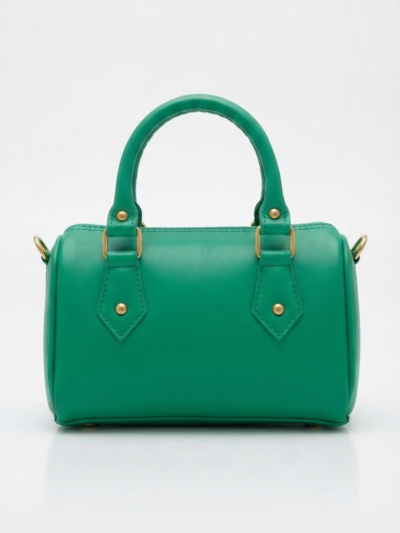 Sac à Main Bowling en Cuir - Vert