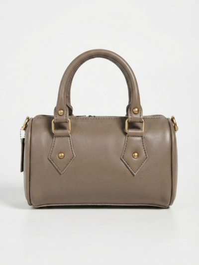 Sac à Main Bowling en Cuir - Kaki