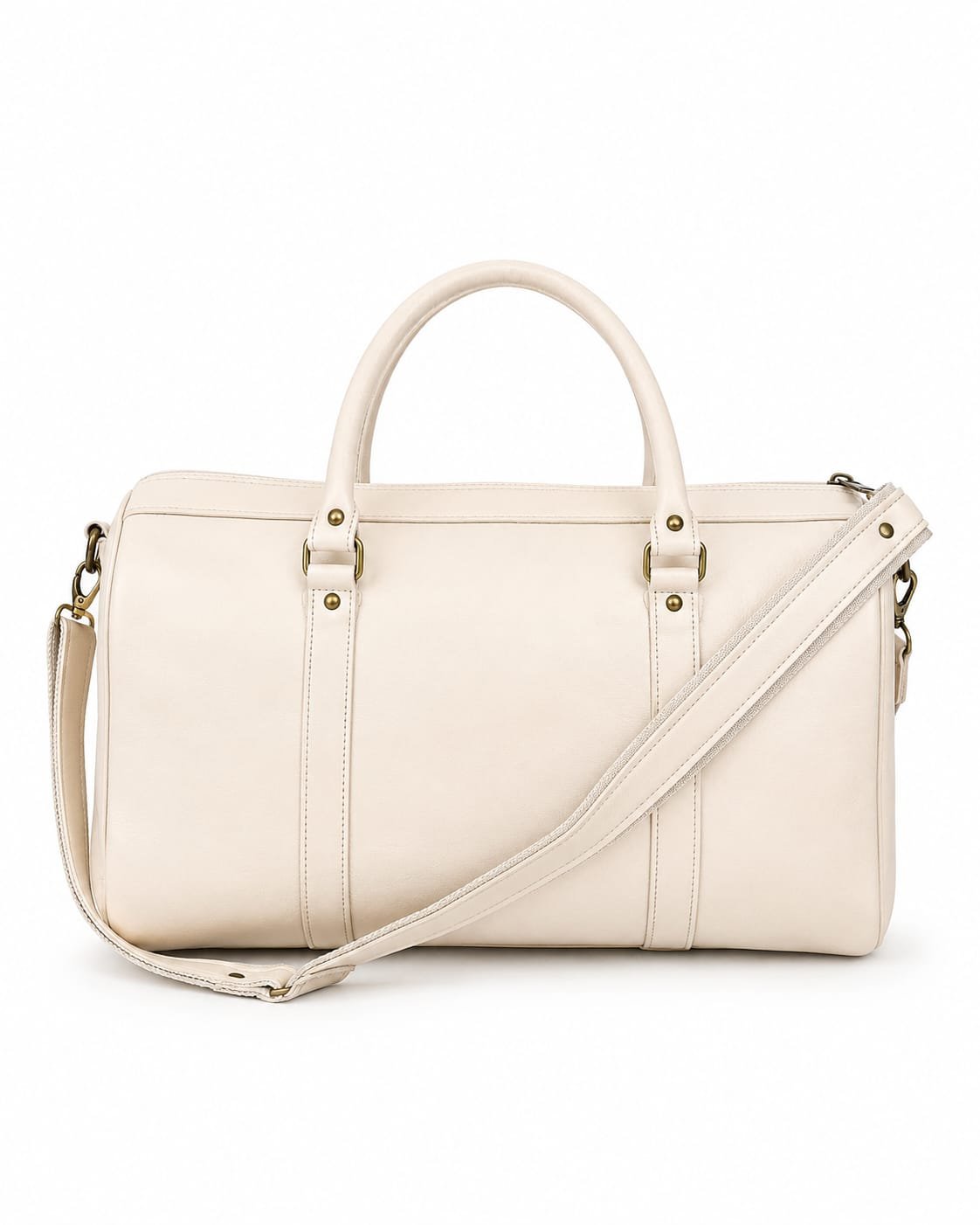 Sac de Voyage en Cuir - Élégance Crème