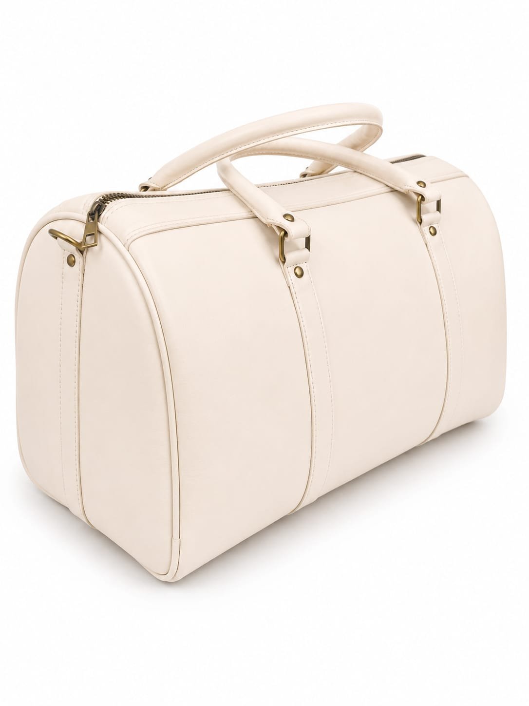 Sac de Voyage en Cuir - Élégance Crème – Image 2