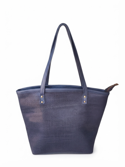 Grand Sac Tote Minimaliste - Bleu