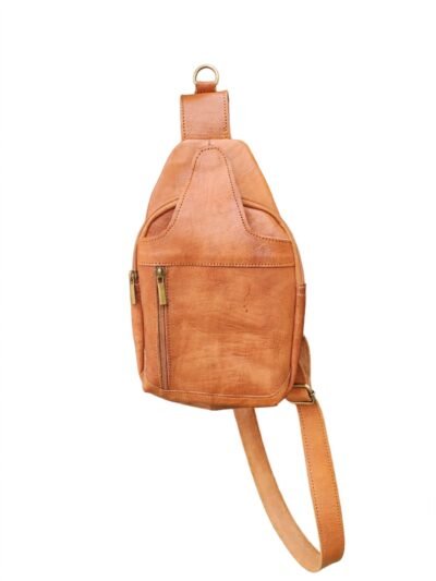 Sac Bandoulière Épaule Cuir Beldi - abaraGh camel